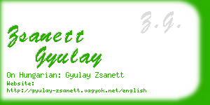 zsanett gyulay business card